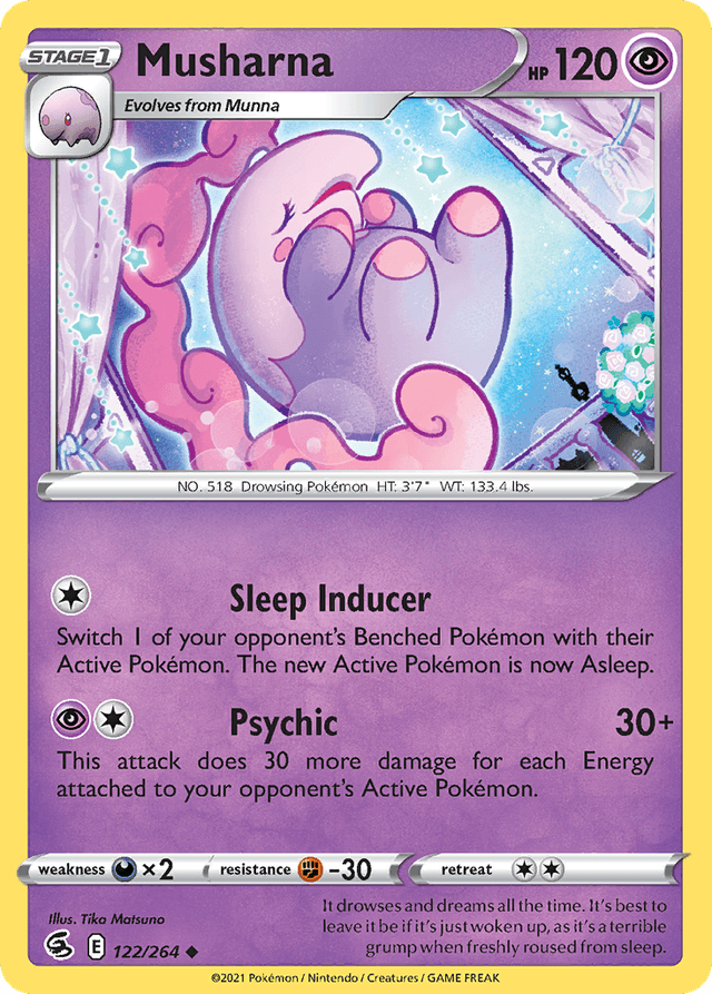 Carta Musharna 122/264 do set Fusion Strike — Pokémon TCG | Bynx