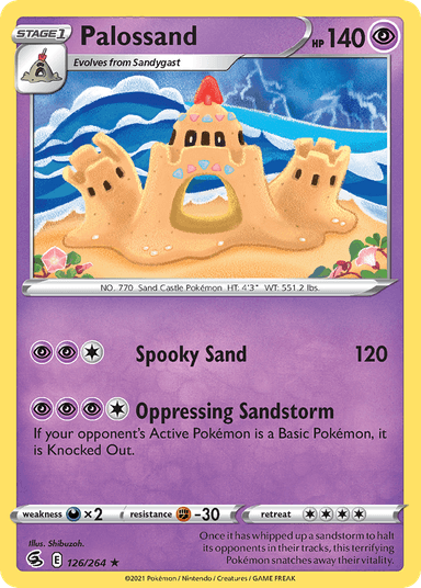 Carta Palossand 126/264 do set Fusion Strike — Pokémon TCG | Bynx