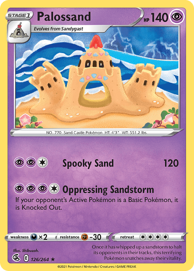 Carta Palossand 126/264 do set Fusion Strike — Pokémon TCG | Bynx