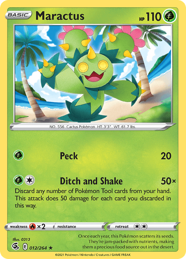 Carta Maractus 12/264 do set Fusion Strike — Pokémon TCG | Bynx