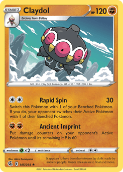 Claydol 145/264 — Fusion Strike