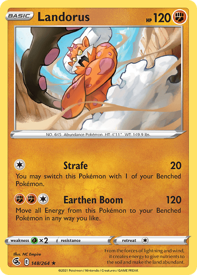 Carta Landorus 148/264 do set Fusion Strike — Pokémon TCG | Bynx