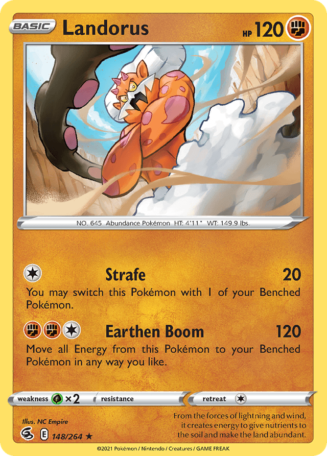 Carta Landorus 148/264 do set Fusion Strike — Pokémon TCG | Bynx