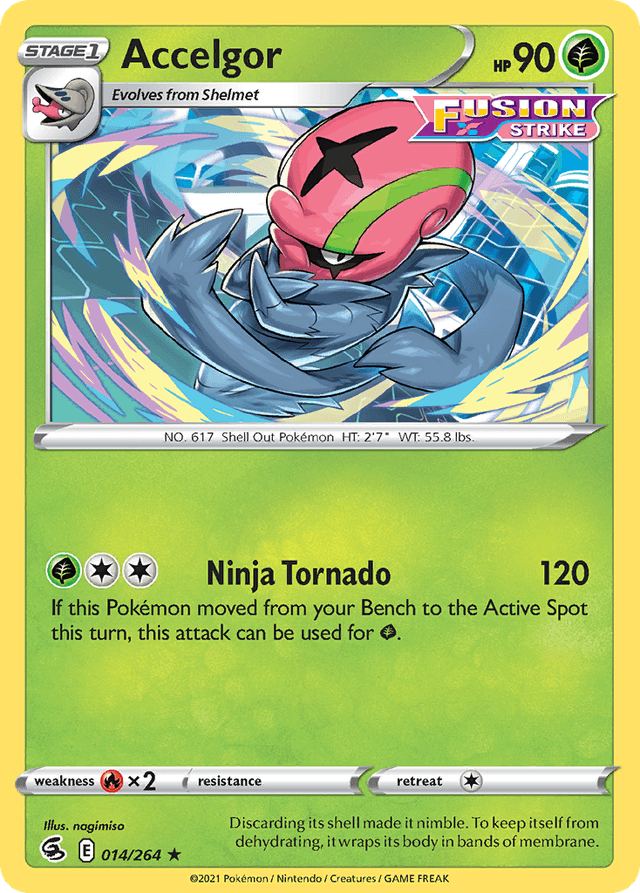 Carta Accelgor 14/264 do set Fusion Strike — Pokémon TCG | Bynx