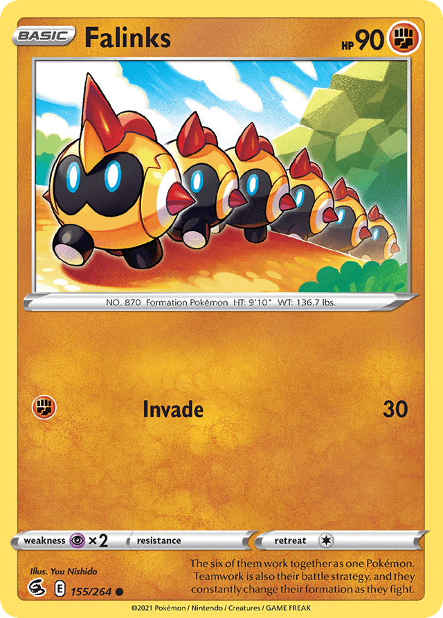 Carta Falinks 155/264 do set Fusion Strike — Pokémon TCG | Bynx