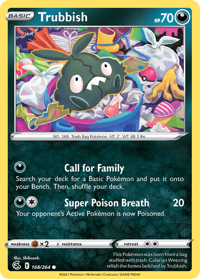 Carta Trubbish 168/264 do set Fusion Strike — Pokémon TCG | Bynx