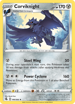 Corviknight 190 — Fusion Strike