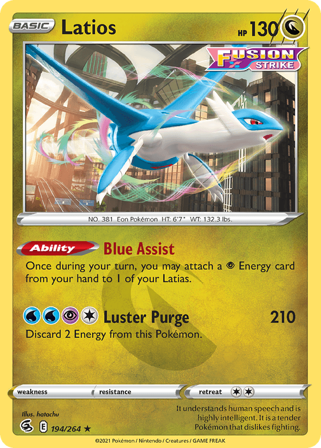 Carta Latios 194/264 do set Fusion Strike — Pokémon TCG | Bynx