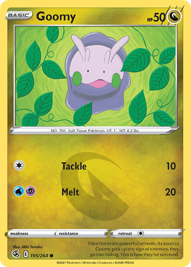 Carta Goomy 195/264 do set Fusion Strike — Pokémon TCG | Bynx