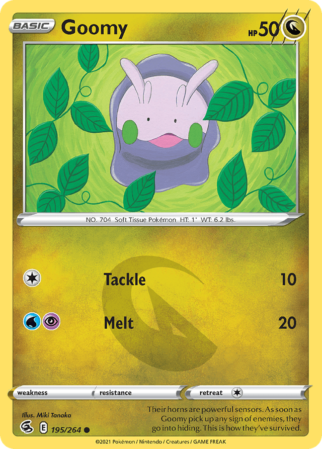 Carta Goomy 195/264 do set Fusion Strike — Pokémon TCG | Bynx