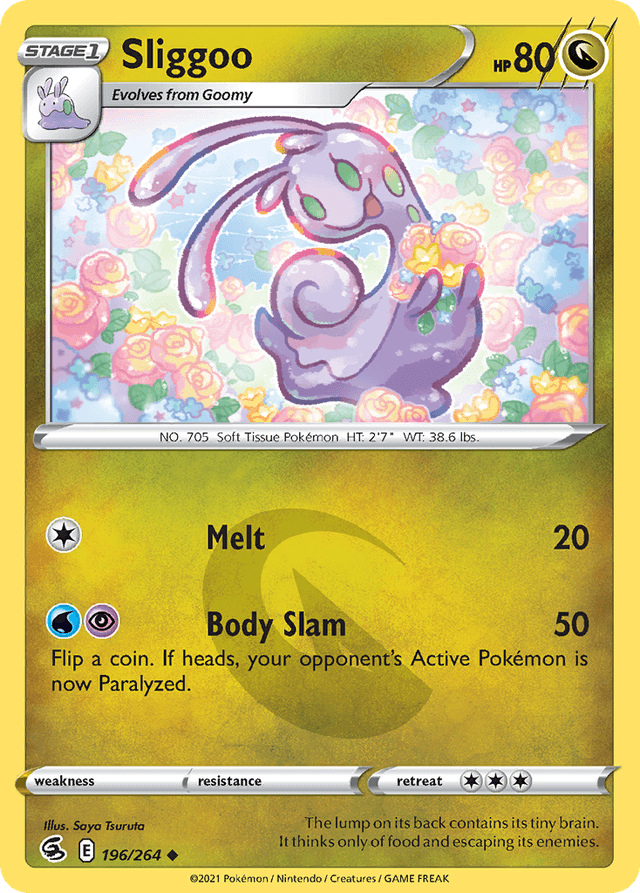 Carta Sliggoo 196/264 do set Fusion Strike — Pokémon TCG | Bynx
