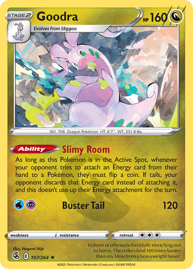 Carta Goodra 197/264 do set Fusion Strike — Pokémon TCG | Bynx