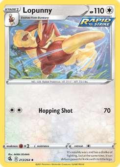 Lopunny 213 — Fusion Strike