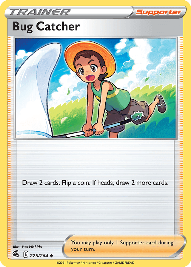 Carta Bug Catcher 226/264 do set Fusion Strike — Pokémon TCG | Bynx