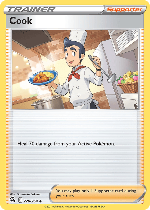 Carta Cook 228/264 do set Fusion Strike — Pokémon TCG | Bynx