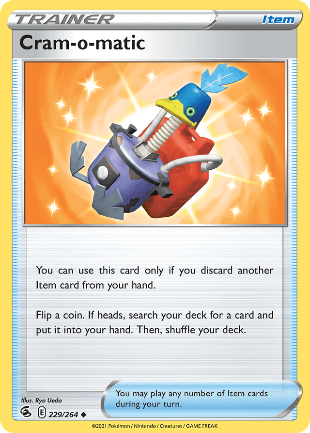 Carta Cram-o-matic 229/264 do set Fusion Strike — Pokémon TCG | Bynx