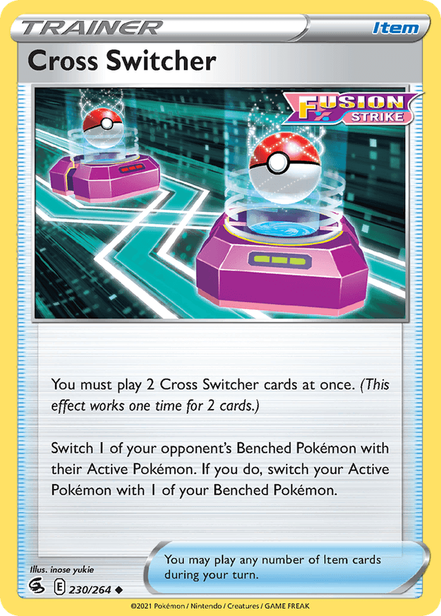 Carta Cross Switcher 230/264 do set Fusion Strike — Pokémon TCG | Bynx