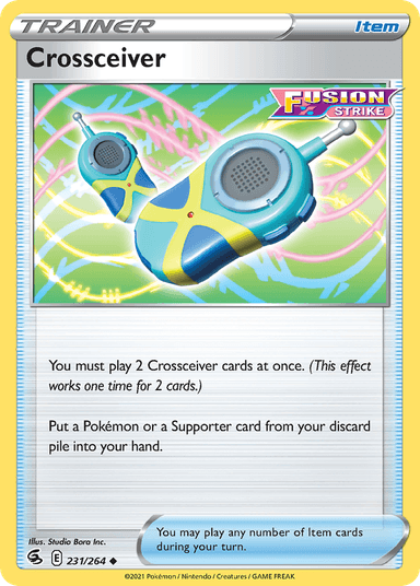 Carta Crossceiver 231/264 do set Fusion Strike — Pokémon TCG | Bynx