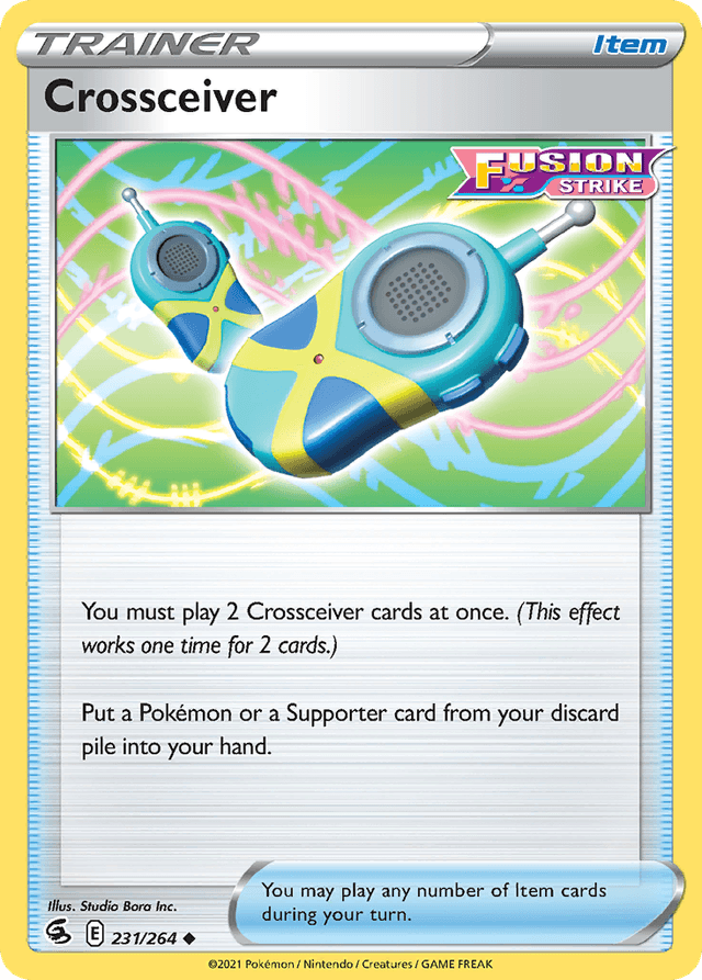 Carta Crossceiver 231/264 do set Fusion Strike — Pokémon TCG | Bynx