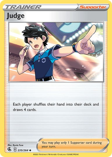 Carta Judge 235/264 do set Fusion Strike — Pokémon TCG | Bynx