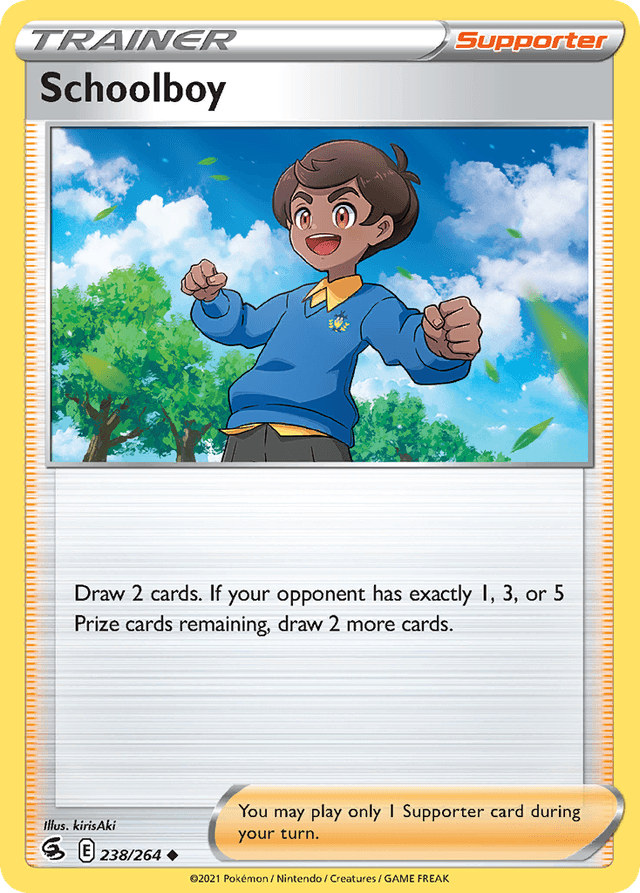 Carta Schoolboy 238/264 do set Fusion Strike — Pokémon TCG | Bynx