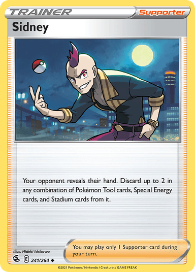 Carta Sidney 241/264 do set Fusion Strike — Pokémon TCG | Bynx