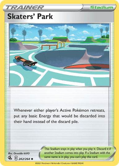 Carta Skaters' Park 242/264 do set Fusion Strike — Pokémon TCG | Bynx