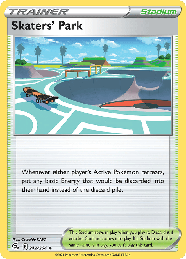 Carta Skaters' Park 242/264 do set Fusion Strike — Pokémon TCG | Bynx