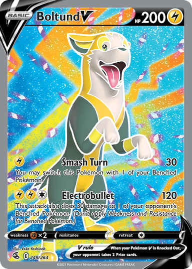 Carta Boltund V 249/264 do set Fusion Strike — Pokémon TCG | Bynx