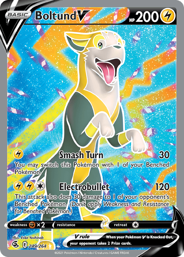 Carta Boltund V 249/264 do set Fusion Strike — Pokémon TCG | Bynx