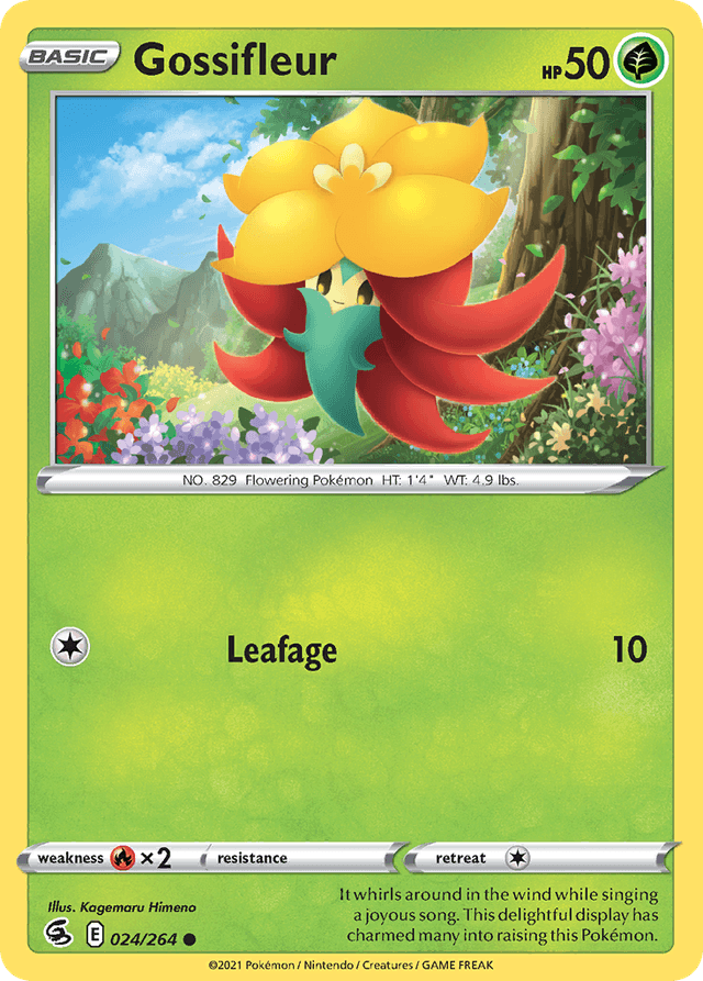 Carta Gossifleur 24/264 do set Fusion Strike — Pokémon TCG | Bynx