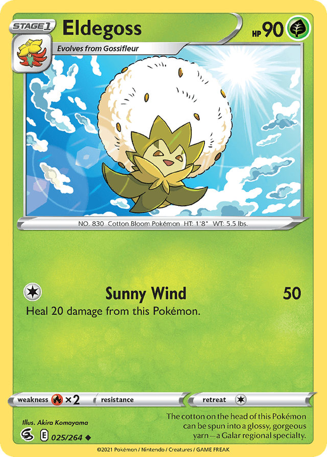 Carta Eldegoss 25/264 do set Fusion Strike — Pokémon TCG | Bynx