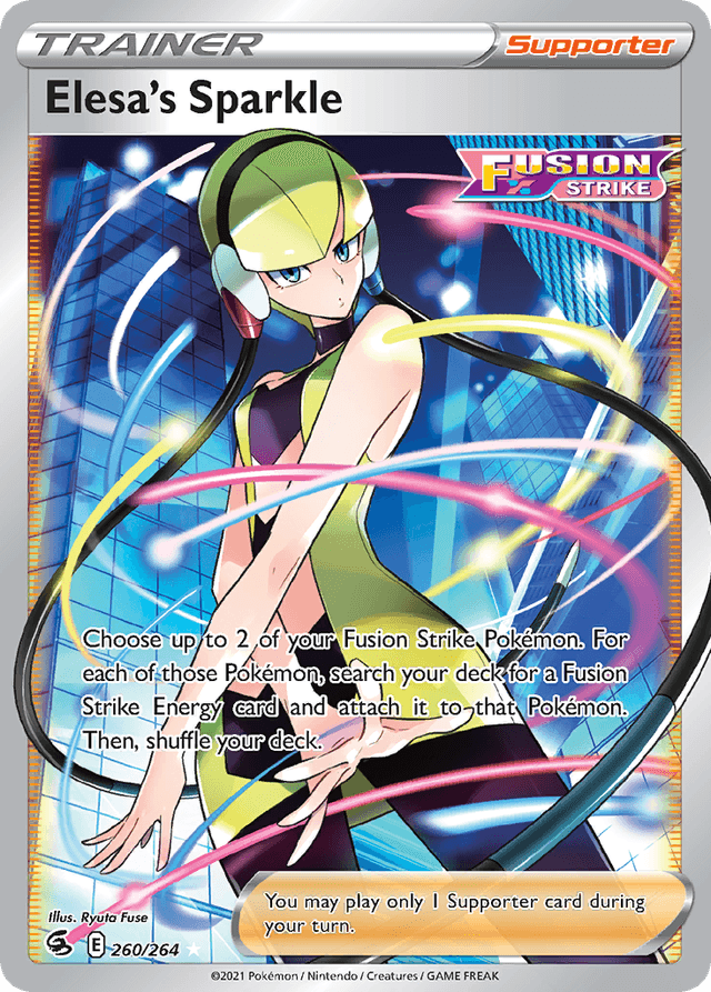 Carta Elesa's Sparkle 260/264 do set Fusion Strike — Pokémon TCG | Bynx