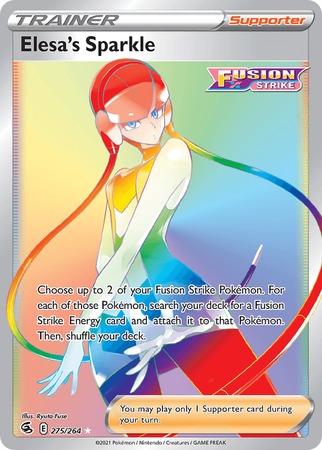 Carta Elesa's Sparkle 275/264 do set Fusion Strike — Pokémon TCG | Bynx