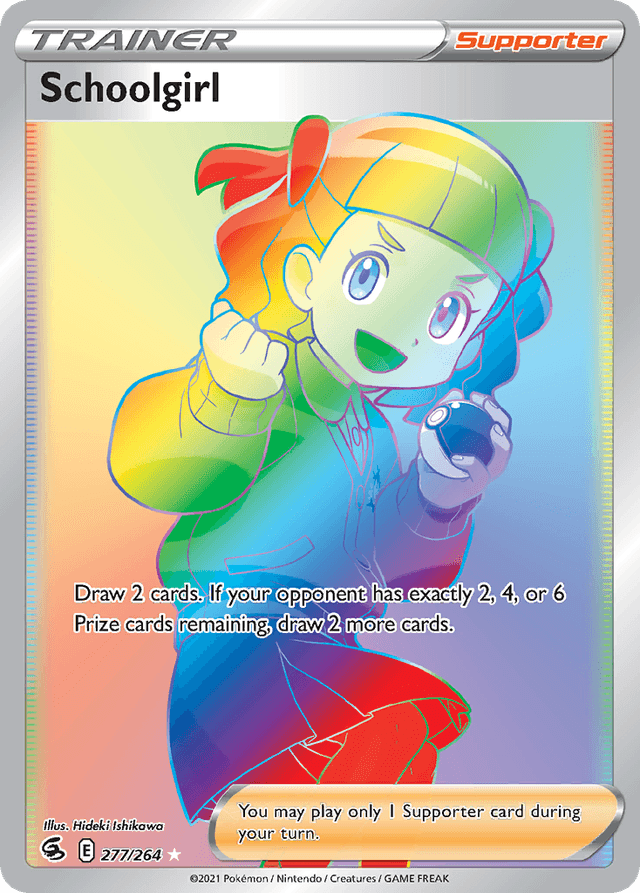 Carta Schoolgirl 277/264 do set Fusion Strike — Pokémon TCG | Bynx