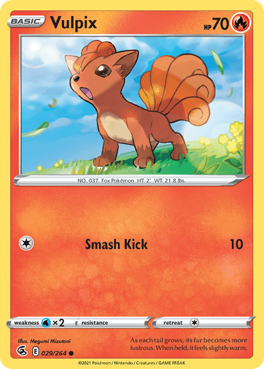 Carta Vulpix 29/264 do set Fusion Strike — Pokémon TCG | Bynx