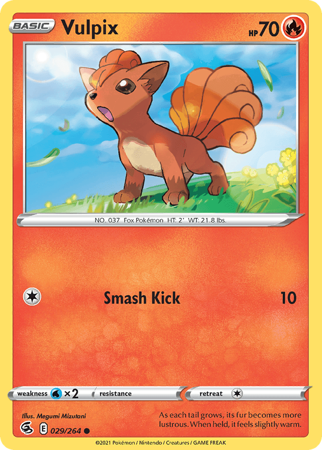 Carta Vulpix 29/264 do set Fusion Strike — Pokémon TCG | Bynx