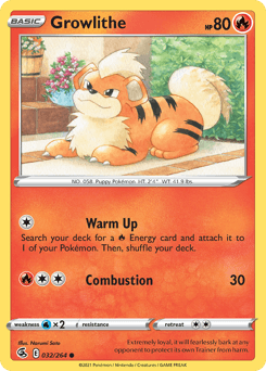 Growlithe 32 — Fusion Strike