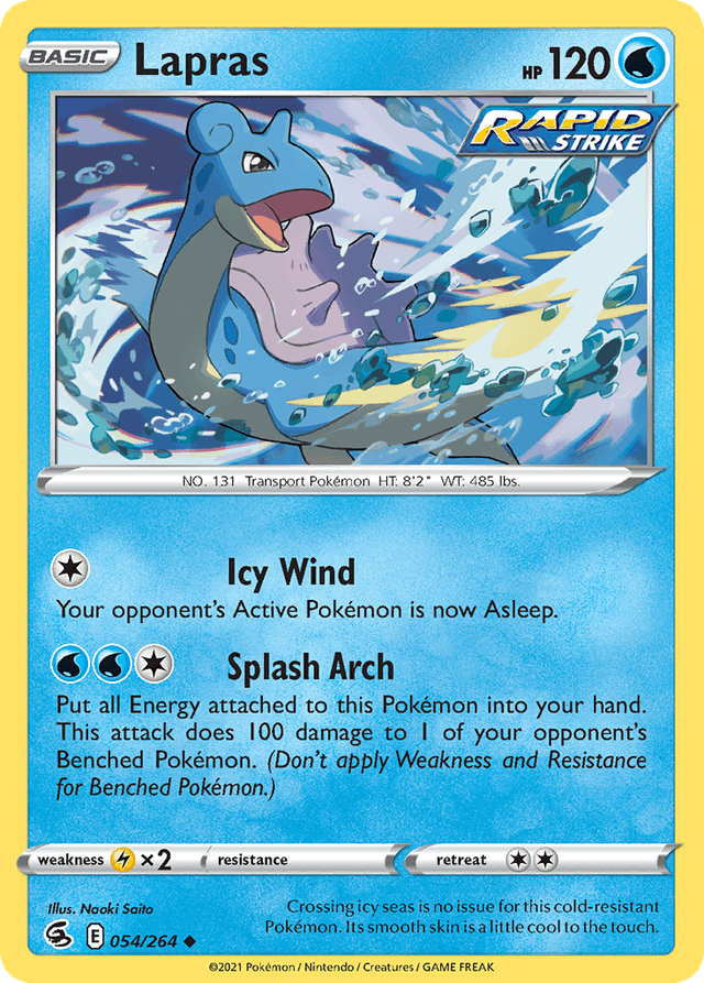 Carta Lapras 54/264 do set Fusion Strike — Pokémon TCG | Bynx