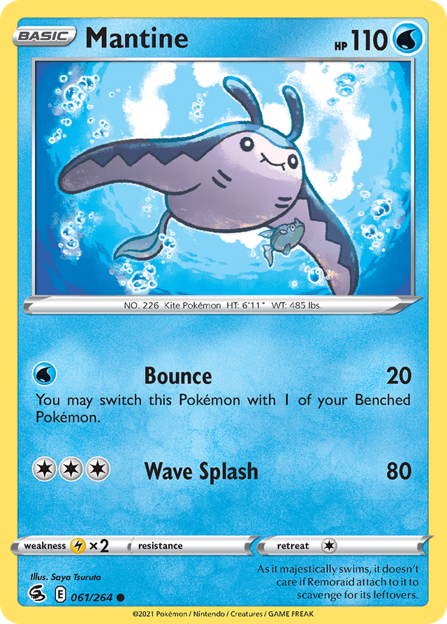 Carta Mantine 61/264 do set Fusion Strike — Pokémon TCG | Bynx