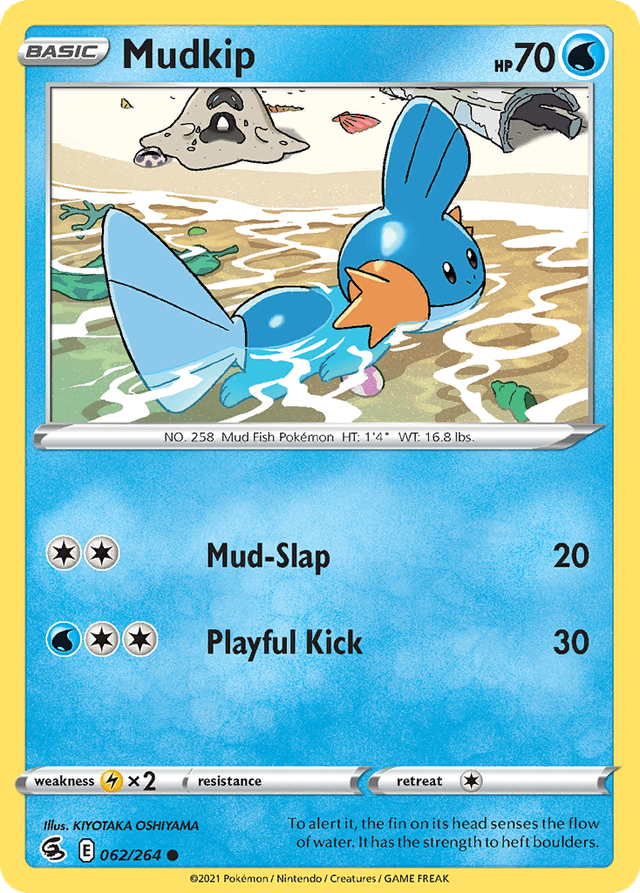 Carta Mudkip 62/264 do set Fusion Strike — Pokémon TCG | Bynx