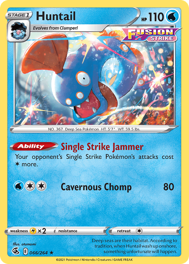 Carta Huntail 66/264 do set Fusion Strike — Pokémon TCG | Bynx