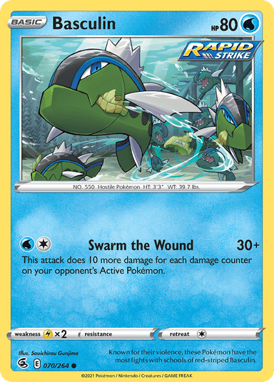 Carta Basculin 70/264 do set Fusion Strike — Pokémon TCG | Bynx