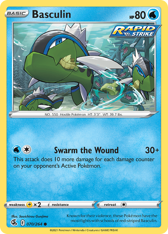 Carta Basculin 70/264 do set Fusion Strike — Pokémon TCG | Bynx