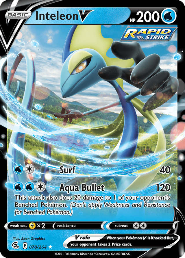 Carta Inteleon V 78/264 do set Fusion Strike — Pokémon TCG | Bynx