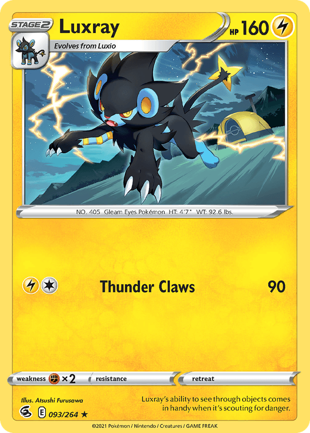 Carta Luxray 93/264 do set Fusion Strike — Pokémon TCG | Bynx