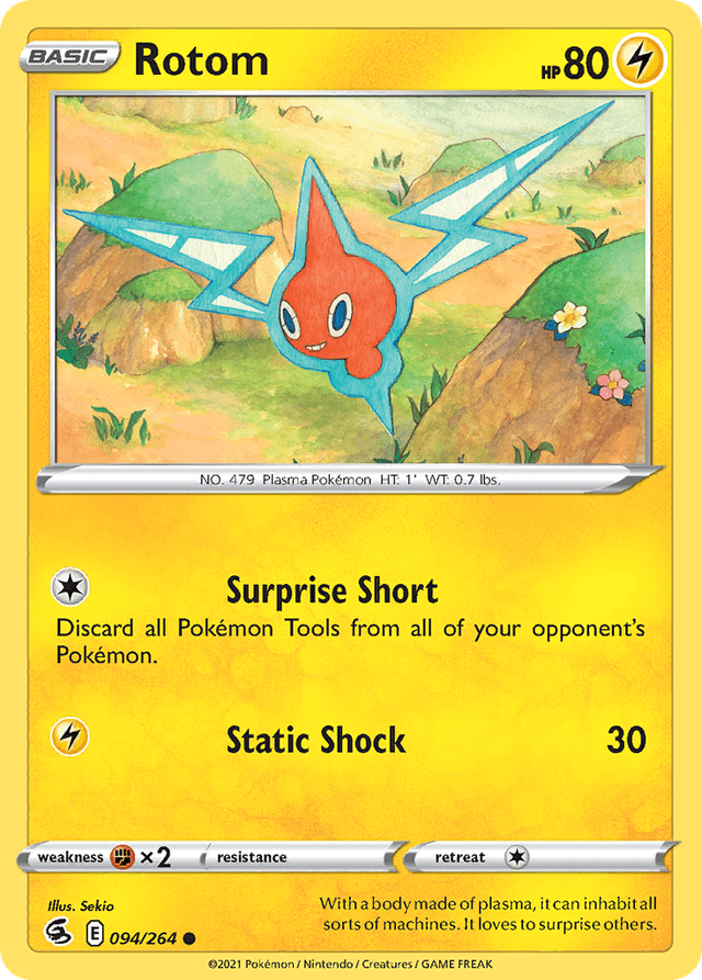 Carta Rotom 94/264 do set Fusion Strike — Pokémon TCG | Bynx