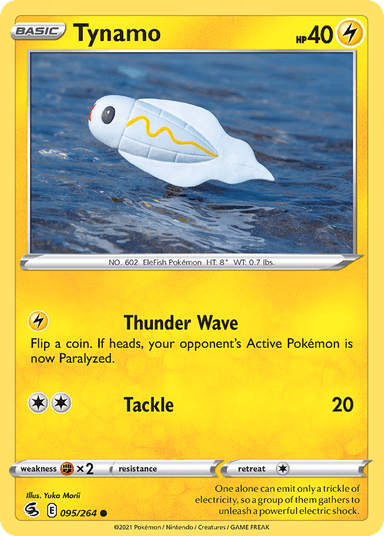 Carta Tynamo 95/264 do set Fusion Strike — Pokémon TCG | Bynx