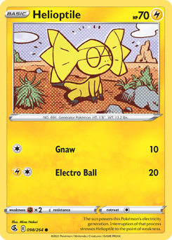Helioptile 98 — Fusion Strike