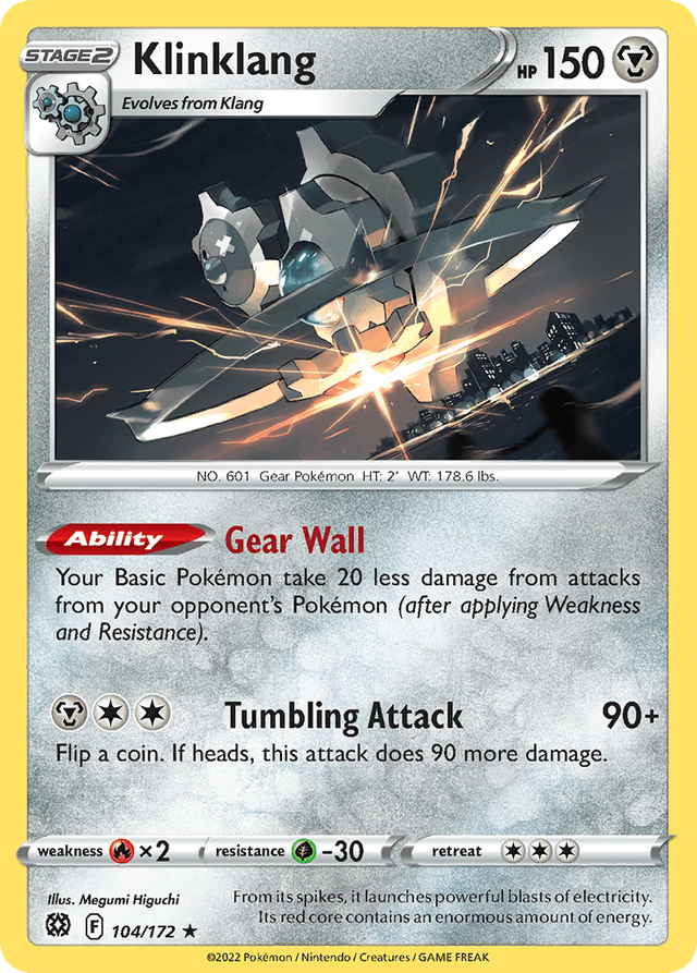Carta Klinklang 104/172 do set Brilliant Stars — Pokémon TCG | Bynx